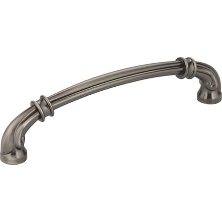 Jeffrey Alexander 128 mm Center-to-Center Brushed Pewter Lafayette Cabinet Pull 317-128BNBDL